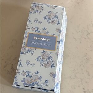 Stanley Floral Box with Blue and Cream Design